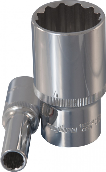 Головка торцевая глубокая 12-гранная 1/2"DR 12 мм 112212 OMBRA